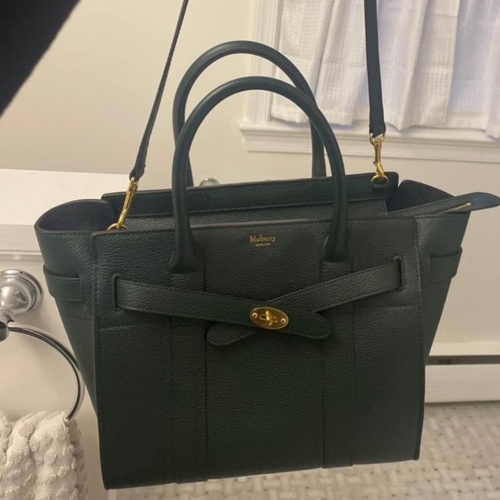 Mulberry Bag - Small Zipped Bayswater Leather Satchel - Picture 5 of 8
